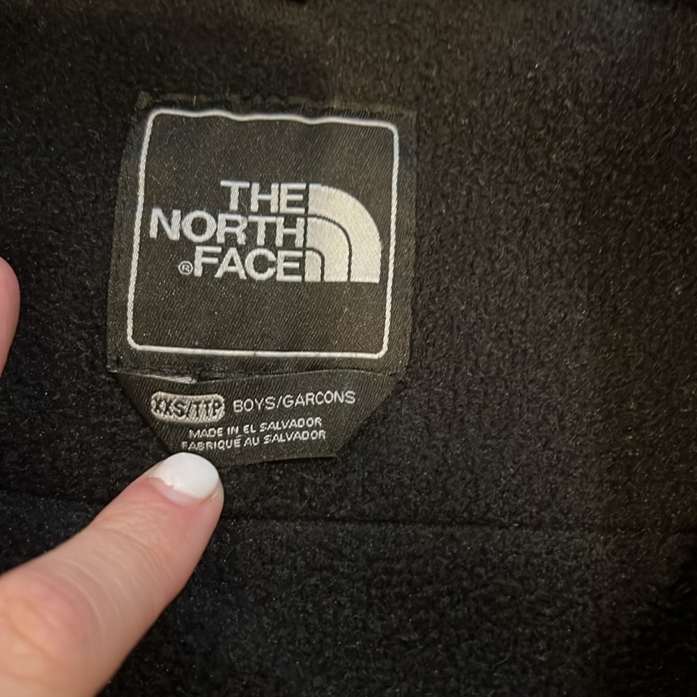 Kids The North Face Black Fleece Jacket - Picture 2 of 4